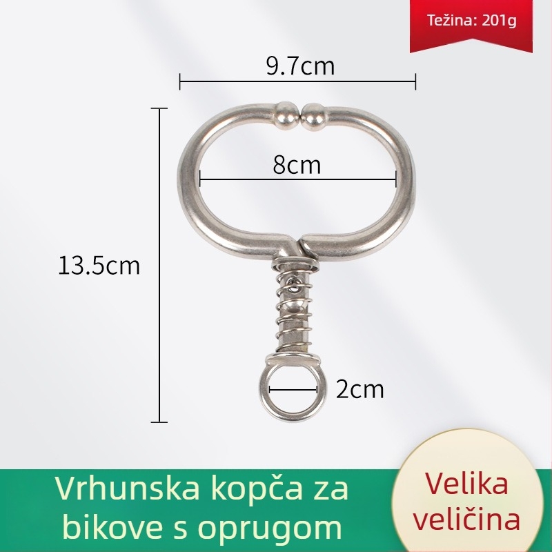 Pružinske kliješta za nos goveda, nehrđajući čelik – alat za ugradnju nazalnih prstenova bez bušenja