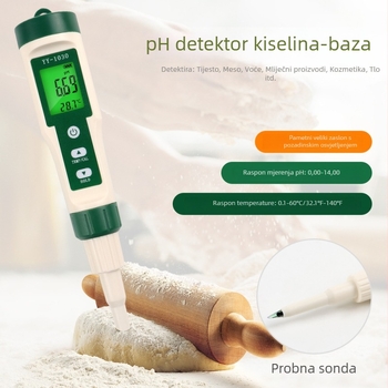YY-1030 Digitalni pH mjerač za hranu – testiranje tijesta, mesa i otopina