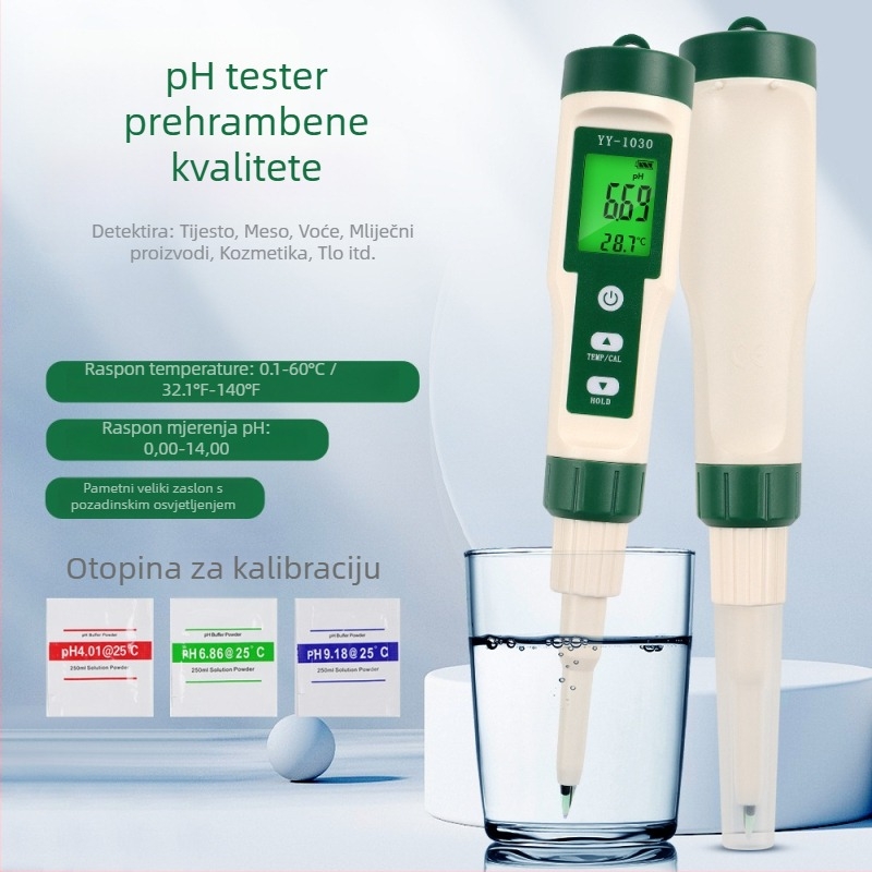 YY-1030 Digitalni pH mjerač za hranu – testiranje tijesta, mesa i otopina
