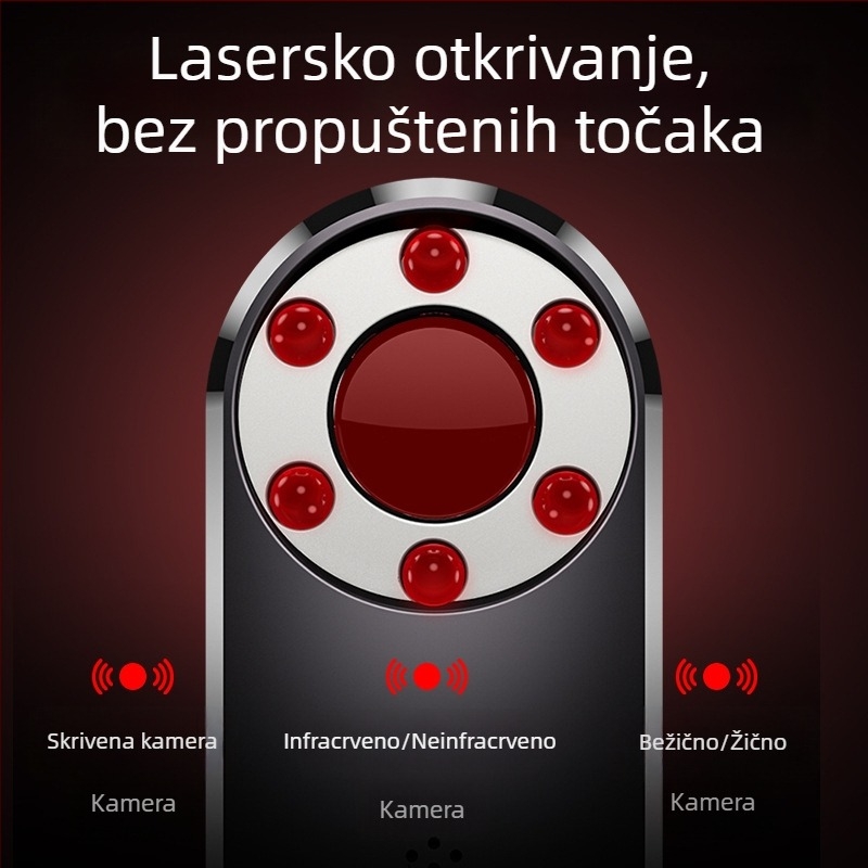 Bežični detektor kamera s infracrvenim detekcijom, prenosni skener za otkrivanje skrivenih kamera