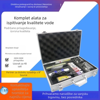 Višeparametarski prenosivi set za ispitivanje kvalitete vode u kućištu od aluminijske legure – industrijski set za praćenje kvalitete vode