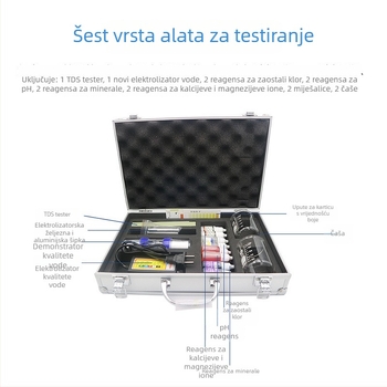 Višeparametarski prenosivi set za ispitivanje kvalitete vode u kućištu od aluminijske legure – industrijski set za praćenje kvalitete vode