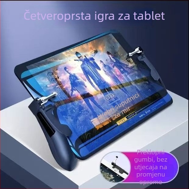H11 kontroler za tablet s šest prstiju, fizički metalni gumbi i integrirani držač za PUBG