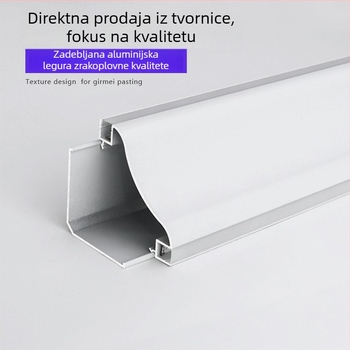 LED dvostrano osvijetljena kutna linearna svjetiljka, površinski montirana, efekt pranja zida, dnevni boravak, bez spuštanja stropa, gips lista
