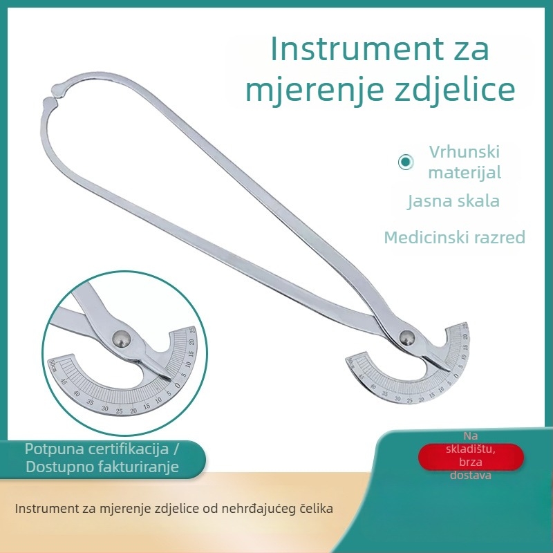 Pelvi mjerenje kaliper, raspon 0-25 i 0-50, nehrđajući čelik, unutarnji i vanjski promjer