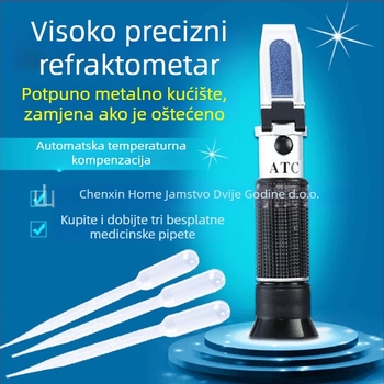 Ručni refraktometar za tekućine za obradu, visoko precizan mjerač sadržaja šećera, mjerač koncentracije emulzije u rudniku