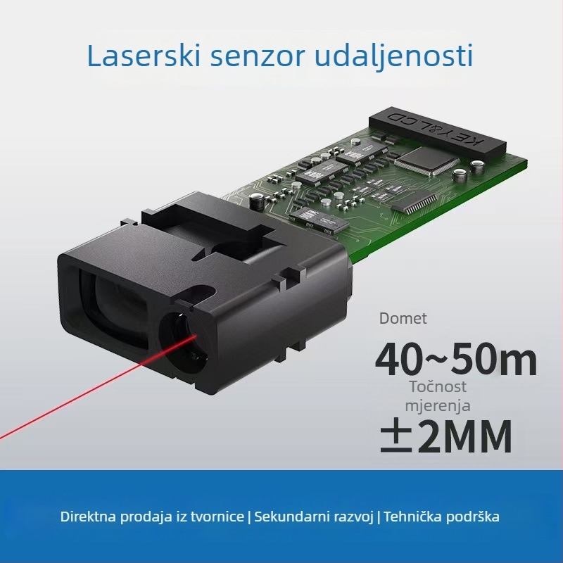 0–60 m laserski modul za mjerenje dometa s elektroničkim ravnalom i glavnom pločom