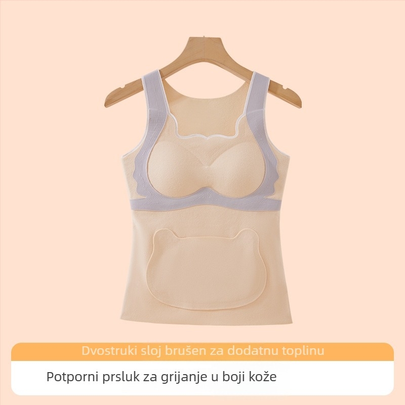 Jesen–zimska nylon dječja vesta s kapuljačom, osnovni sloj donje odjeće s zaštitom břicha