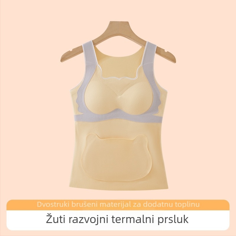 Jesen–zimska nylon dječja vesta s kapuljačom, osnovni sloj donje odjeće s zaštitom břicha
