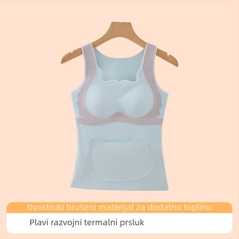 Jesen–zimska nylon dječja vesta s kapuljačom, osnovni sloj donje odjeće s zaštitom břicha