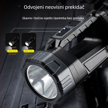 Coolba LED svjetiljka, solarno napajanje, punjiva, ultra jaka, ručna, dugi domet za vanjsku upotrebu