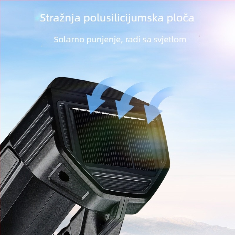 Coolba LED svjetiljka, solarno napajanje, punjiva, ultra jaka, ručna, dugi domet za vanjsku upotrebu