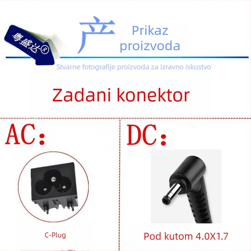Lenovo punjač za prijenosno računalo 20V 3.25A, priključak 4.0×1.7 mm, stolni punjač