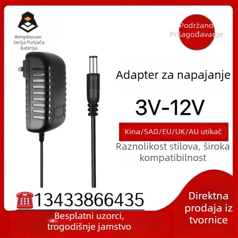 Napajanje za nadzornu kutiju s višestrukim izlaznim naponom: 3V2A, 5V2A, 6V2A, 7.5V2A, 9V2A, 10V2A, 12V2A