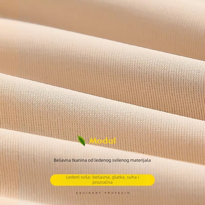 Ženske Capri leggingice od ledenog svile, velika veličina, sigurnosne šorceve, za nošenje izvan, neprozračne, slim fit
