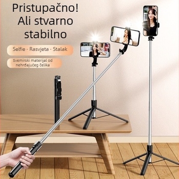 360° rotirajući selfie štapić tripod za livestreaming pametnog telefona, za putovanja