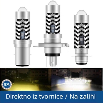 Devil Eye LED ugrađeni motociklistički spot svjetlo H4, dugi domet, 1100–1200 lm, 9–85 V, IP67, aluminij
