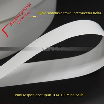 Prazna najlon traka s etiketom za njegu i logom, premazana sintetička traka za ispis karbonske vrpce