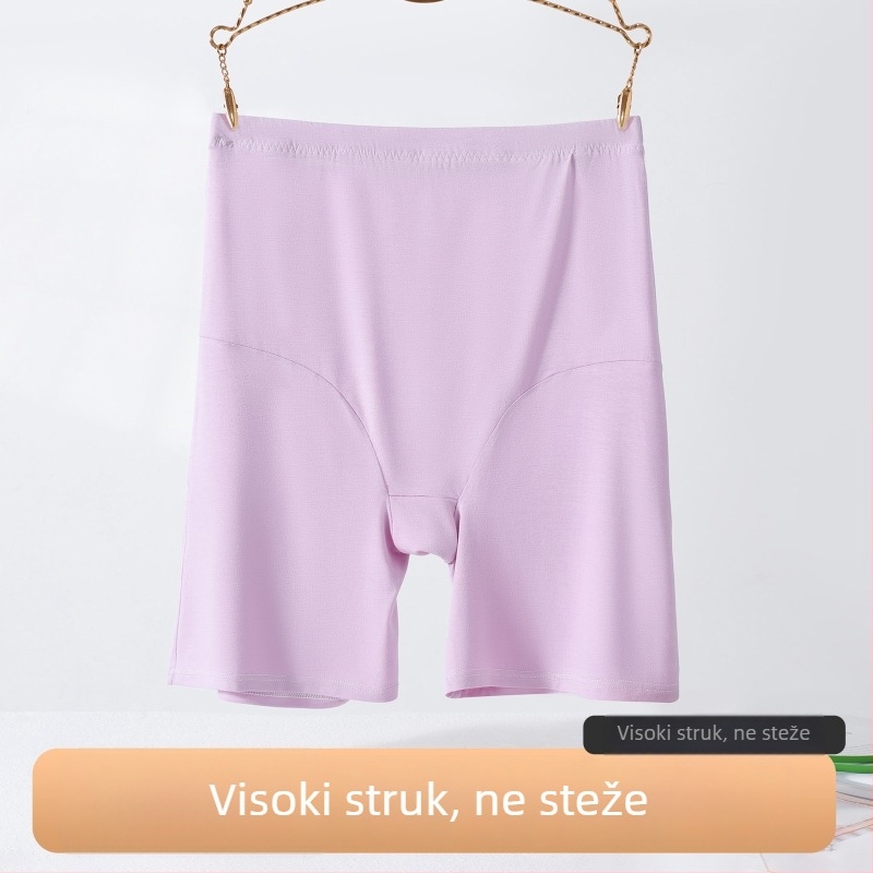 Plus veličine ženski bezšivni šorts-leggings od modalnog materijala, visok struk, lagane ljetne, neproziran