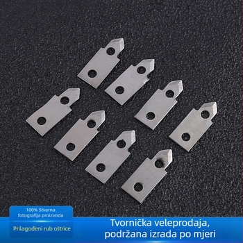 420 nehrđajući čelik, nestandardna oštrica, debljina 0,5 mm, industrijski stroj, mala trokutna oštrica za vrtne alate