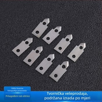 420 nehrđajući čelik, nestandardna oštrica, debljina 0,5 mm, industrijski stroj, mala trokutna oštrica za vrtne alate