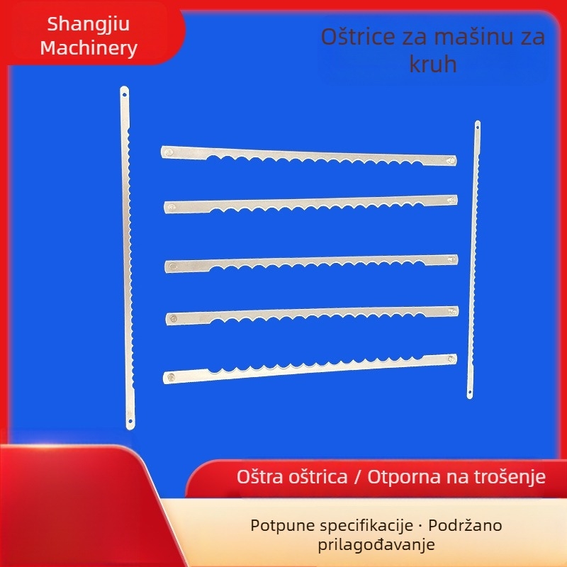 Zubasti noževi od nehrđajućeg čelika za strojeve za kruh