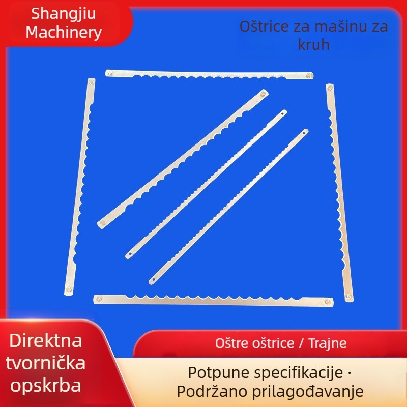 Zubasti noževi od nehrđajućeg čelika za strojeve za kruh