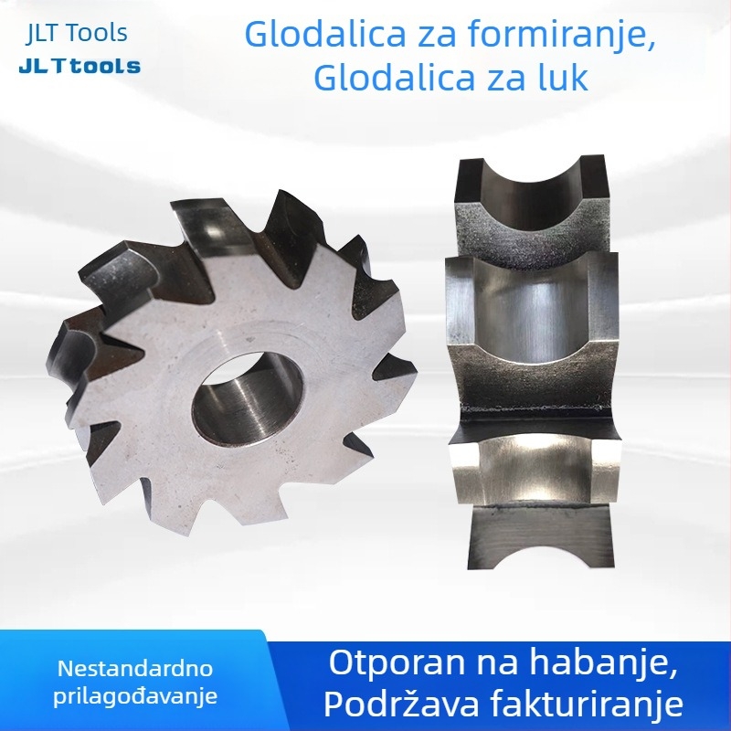 Formirajuća freza od bicokougljičnog čelika za strojeve, nestandardna, kružnog oblika s konkavnim polu-disk profilom luka