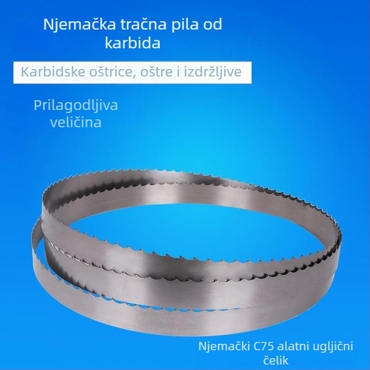 Pila za trakastu pilu od tvrdog legura, 6400, visoko čelik, za rezanje metala, standardni zubi, pila za obradu drva