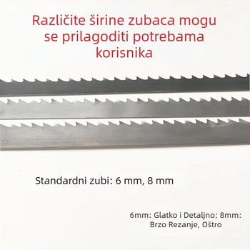 SK51 Traka pile za drvo za zakrivljene materijale, fina čelična oštrica od ugljičnog čelika