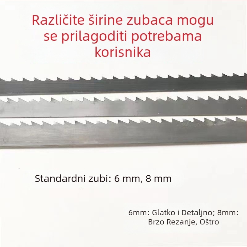SK51 Traka pile za drvo za zakrivljene materijale, fina čelična oštrica od ugljičnog čelika
