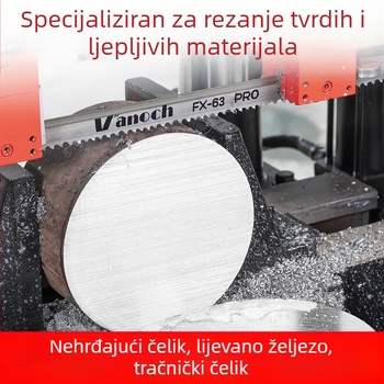 Huoxian M42 dvometalna tračna pila za rezanje metala, model 3505, za armaturu, nehrđajući čelik i kalupni čelik 4115