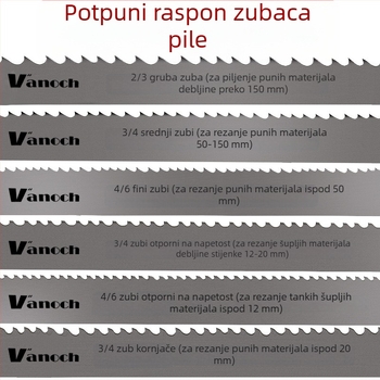 Huoxian M42 dvometalna tračna pila za rezanje metala, model 3505, za armaturu, nehrđajući čelik i kalupni čelik 4115