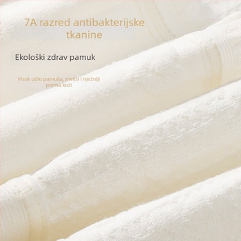 Bijele ženske gaćice od pamuka s antibakterijskom zaštitom, Klasa A, prozračne, plus veličina