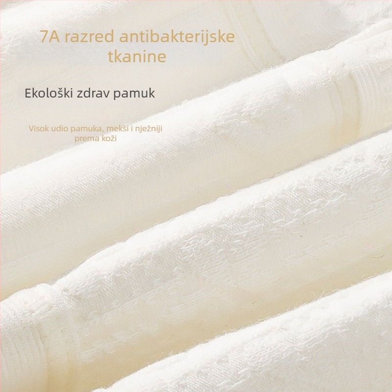 Bijele ženske gaćice od pamuka s antibakterijskom zaštitom, Klasa A, prozračne, plus veličina