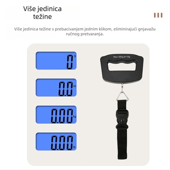 Fine Balance K-2 Prijenosna ručna elektronička vaga do 50 kg za hranu, ribolov, pakete i prtljagu