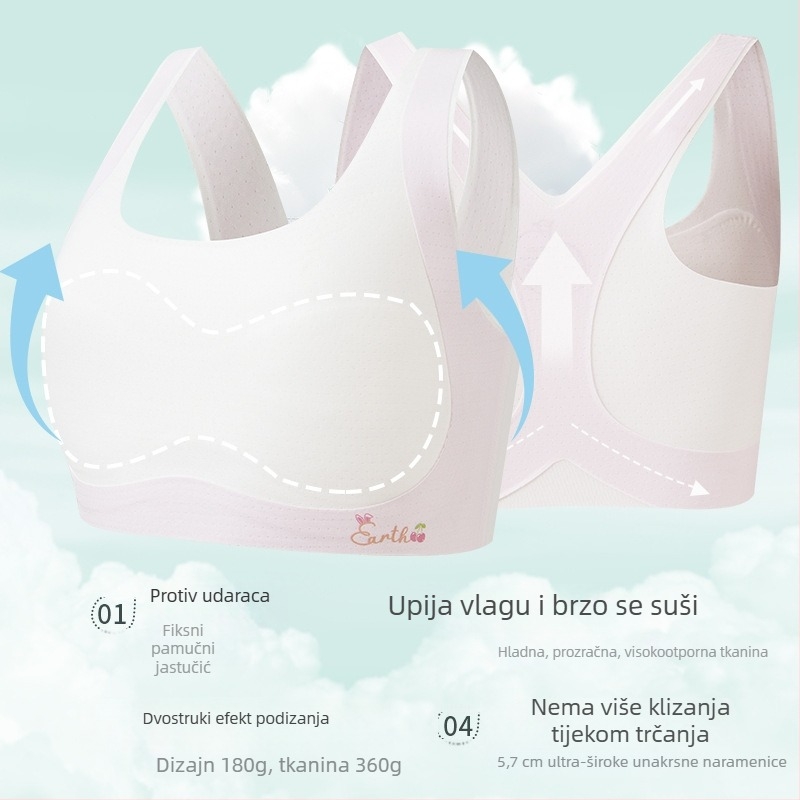 Dječji trening grudnjak u stilu veste, najlon, udoban