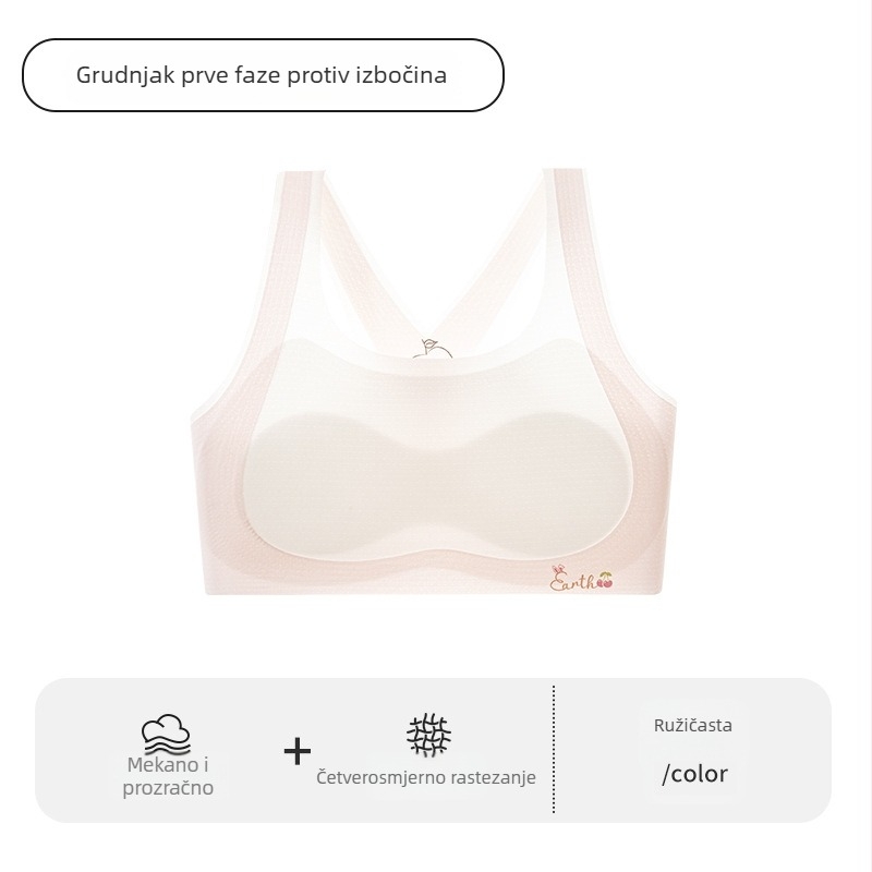 Dječji trening grudnjak u stilu veste, najlon, udoban
