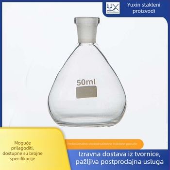 Stakleni piknometar, 5 ml, različite veličine, prilagođeno prema crtežu