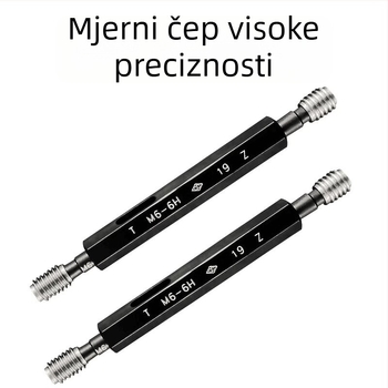 Set mjernih šupljih mjerača navoja Go/No-Go, M2–M12, 6H/7H