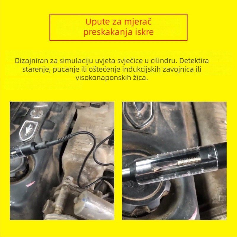 Automobilski tester visokog napona linije i HV paketa; tester sustava paljenja i pokretanja; mjerač razmaka svjećice