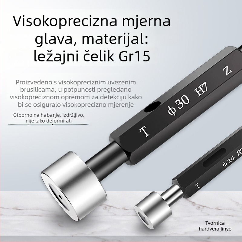 Dvostrano glatki plug gauge za H7 Pass/Fail i H8 otvor – ne-standardni mjerni alat