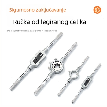 110-dijelni set Tap i Die u plastičnoj kutiji, visoka tvrdoća M2–M18 ručni alati za navijanje — South blade