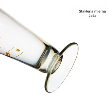 Stakleni mjerni cilindar za kemijske eksperimente, 10–1000 ml, velik kapacitet, prozirni konični mjerni cilindar