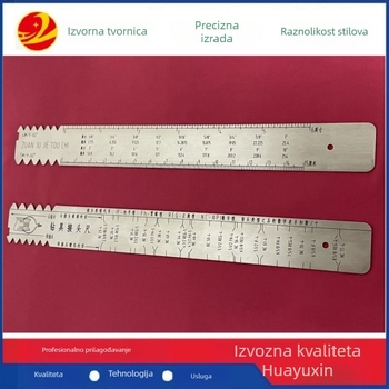Nerđajući čelik mjerno ravnalo za brzo otkrivanje NC/REG/IF tipa spojeva za alate za bušenje nafte
