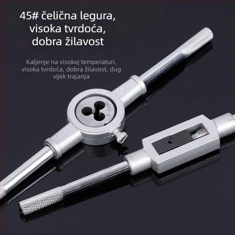 Set za navoj s ručnim ključenjem, čelik legura, metrički, 12/20/40 komada