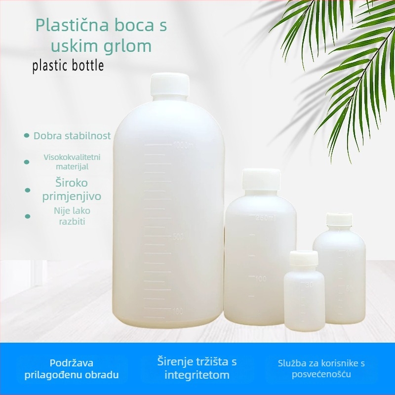 Plastične boce s malim otvorom, bočice za reagense 100-500 ml, uske bočice za doziranje tekućine