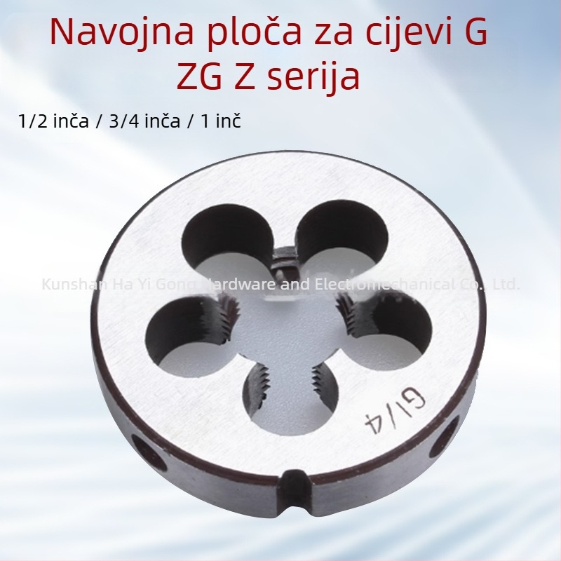 Kružna matrica za navoj cijevi Z, G1/8, G1/4, G3/8, G1/2, G3/4, G1, 1/4 inča, 3/8 inča, 1/2 inča