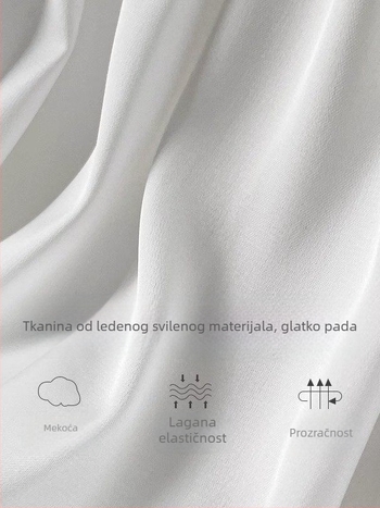 Ženske siguronosne šortse od ice-silk s čipkastim rubom i podstavkom ispod suknje, prozračne ljetno, duljina 3/4, ležeran kroj, plus veličina