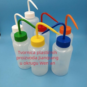 Plastična bočica za raspršivanje sa širokim otvorom, bojom mlaznice i nagnutim vratom